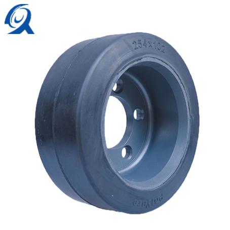 Linde 254-102 5-hole Black Rubber Hub with Chamfer